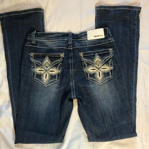 Grace in LA Blue Straight Leg Jeans